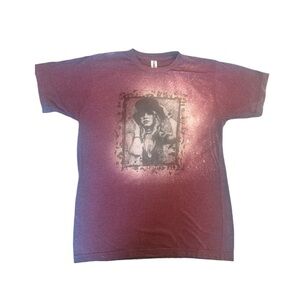 TULTEX Heather Burgundy Unisex Stevie Nicks Graphic T-Shirt - M